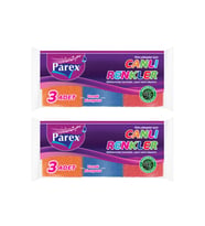 Canlı Renkler 3'lü Sünger Oluklu İkili Paket