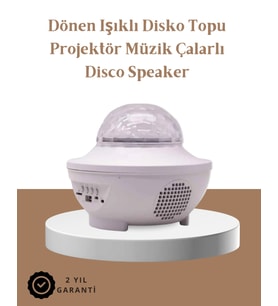 Müzik Ritimli Işık Değişimi & Dönen Dalga Efekti – Galaxy Projektör