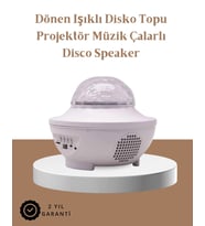 Müzik Ritimli Işık Değişimi & Dönen Dalga Efekti – Galaxy Projektör