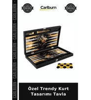 Özel Üretim Hediyelik Oyun Seti Tasarım Masa Oyunları Özel Trendy Kurt Tasarımı Tavla