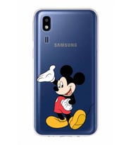 Samsung Galaxy A2 Core  Kapak Mickey Mouse Tasarımlı Şeffaf Silikon Kılıf