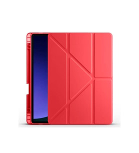 Samsung Galaxy Tab S9 FE Uyumlu Kılıf Zore Tri Folding Kalem Bölmeli Standlı Kılıf