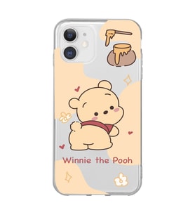 Iphone 11 Uyumlu Winnie The Pooh Tasarımlı Şeffaf Telefon Kılıfı