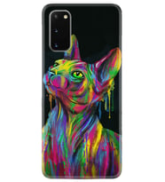 Samsung A02S A03S A10 A12 A13 A21S A22 Kılıf Desenli Silikon Color Cat 1754