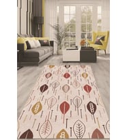 Dijital Kaymaz Taban Yıkanabilir Modern Renkli Salon Halısı Mutfak Halısı Yolluk ND-HT-173 (Bej)