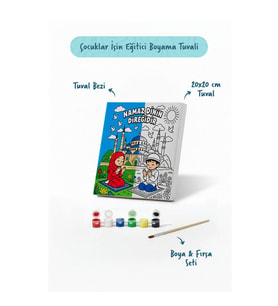 Namaz Dinin Direğidir Şövalesiz Boya Seti 20x20