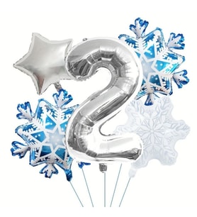 Kartanesi 2 Yaş Rakam Folyo Balon Set