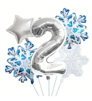Kartanesi 2 Yaş Rakam Folyo Balon Set