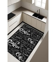 Dijital Baskı Kaymaz Taban Mutfak Halısı H0068 (Çok Renkli)