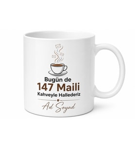 Mail Trafiğinden Bunalan Beyaz Yakalıya Kafein Destek Kupası Hediye Bardak