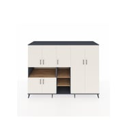 Kronos Dolap 13 Raflı 7 Kapaklı 220x59x163 Antrasit-Aytaşı/Çam