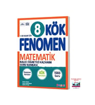 Fenomen Yayıncılık 2025-2026 8. Sınıf KÖK Matematik İzleme Soruları Soru Bankası Güncel Müfredat (Çok Renkli)