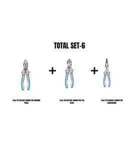 Total Set-6 (180MM PRO KOMBİNE PENSE+180MM PRO YAN KESKİ+200MM PRO KARGABURNU)