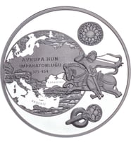 Agakulche Avrupa Hun İmparatorluğu Gümüş Sikke