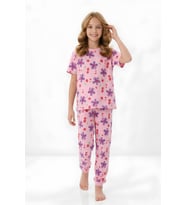 Kız Çocuk %100 Pamuk Pijama Takımı 8-13 Yaş 12698IS MODANINO