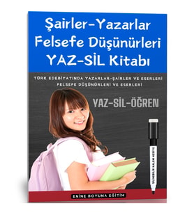 Şairler-Yazarlar ve Eserleri YAZ-SİL Kitabı (Felsefi Düşünürler Dahil)