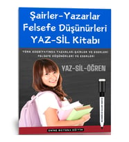 Şairler-Yazarlar ve Eserleri YAZ-SİL Kitabı (Felsefi Düşünürler Dahil)