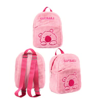 Capybara Pembe Anaokulu Peluş Sırt Çantası 25x31x11