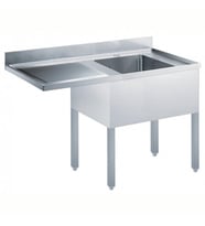 Electrolux Professional Tezgahaltı Bulaşık Makinesi İçin Tezgah, 1 Evyeli (600x500 Mm), Damlalık Solda - 1400 Mm ESBD1417L