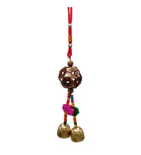 Feng Shui Metal Şans Bereket Paraları ve Çan 26 cm