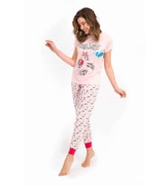 Roly Poly 2460 Kadın Collect Somon Kısa Kol Pijama Takımı