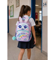 Tavşan Kulaklı Sweet Bunny Pembe İlkokul Okul Çantası 37 x 25 x 15 cm