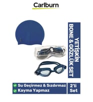 Kaymaz Su Geçirmez Silikon Yüzücü Elastik Yüzme Şapkası Havuz Deniz Bone 2’li Yetişkin Seti