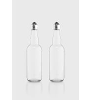 Renga Shaky 100 ml Metal Kapaklı 2'li Cam Tuzluk Seti 121005 (Gümüş)