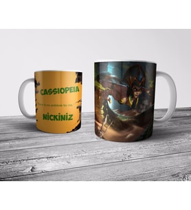 Pixxa  CASSIOPEIA İsimli Kişiye Özel Kupa Bardak (League of Legends,LOL)