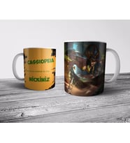 Pixxa  CASSIOPEIA İsimli Kişiye Özel Kupa Bardak (League of Legends,LOL)