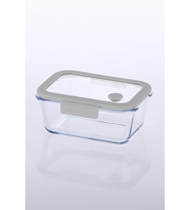 Neoflam Fika Glace Vakumlu Cam Saklama Kabı 800 Ml Gri