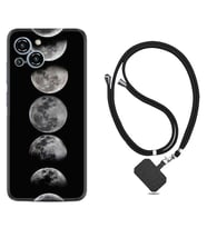 Reeder S23 Max Pro Kılıf Resimli Boyun Askılı İpli Desenli Silikon Great Moons 1354