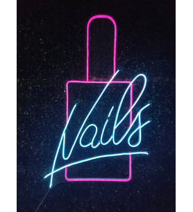 nail tırnak oje neon led tabela(80x40cm)