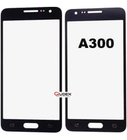 Samsung A3 SM-A300 Dokunmatik Okalı Ön Cam Lens Orjinal Kalite (Siyah)