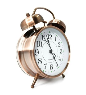 Nostaljik Çalar Saat – Tasarım, Sessiz Akan Mekanizma, Yüksek Sesli Alarm, Masa Komodin İçin Dekora