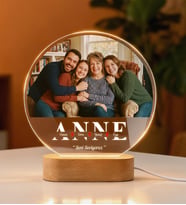 Anneler Günü Özel, Anneye Hediye Işıklı 3D Model Led Gece Lamba