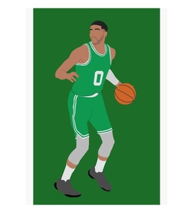 Jayson Tatum Tablo Ahşap Poster Dekoratif