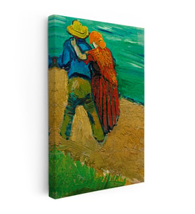 Kanvas Tablo Vincent van Gogh Kucaklaşan Çift Deniz Kenarı Ressam Tablosu Ev Ofis Dekoru