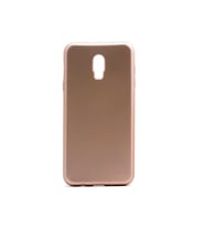 Samsung Galaxy C8 Uyumlu Kılıf Zore Premier Silikon Kapak (Gold)