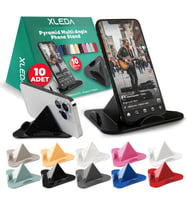 Adet Renkli Telefon Standı, Masaüstü Telefon Standı ve Telefon Tutucu, Tablet Standı, 3 Açılı Piramit Tasarım, 4–11 İnç Telefon, Tablet ve Kindle E-Kitap Okuyucu Uyumlu