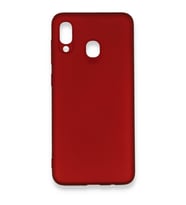 Samsung Galaxy A30 (A305F) Premium Silikon Kılıf Bordo
