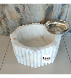 Muğla Beyaz Fitilli Yuvarlak Kurna