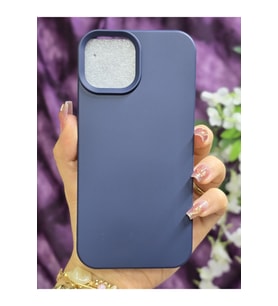 Iphone 15 Uyumlu İçi Kadife Lacivert Telefon Kılıfı