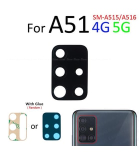 Samsung Galaxy A51 Arka Kamera Camı Lens Yapışkanlı
