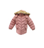 Life For Moda Kız Çocuk İçi Peluş Astarlı Çıkarılabilir Kapüşonlu Su Geçirmez Mont Kaban 3020 (Pudra)