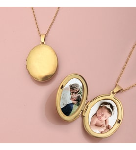 Oval Sarı Kapaklı Resimli Kadın Kolye Çelik Takı Fotoğraflı Aksesuar Kişiye Özel