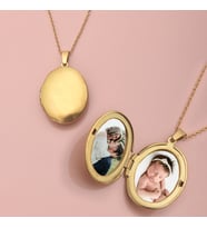 Oval Sarı Kapaklı Resimli Kadın Kolye Çelik Takı Fotoğraflı Aksesuar Kişiye Özel