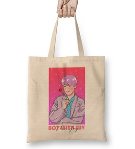 Boy With Luv Bts Min Yoongi Bez Çanta Uzun Saplı