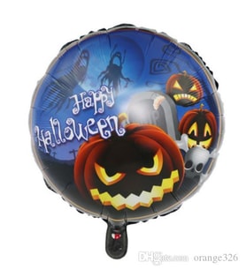 Parti Malzemeleri Happy Halloween Balkabağı Folyo Balon 18 inç