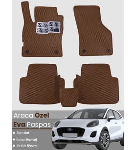 FORD PUMA (2020-2024) Uyumlu EVA Paspas Tam Set–Araca Özel,Su Geçirmez,Kolay Montaj